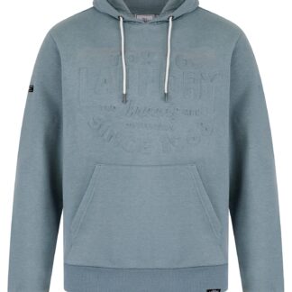 Hoodies / Sweatshirts Tides Embossed Motif Brushback Fleece Pullover Hoodie in Cool Grey / S - Tokyo Laundry