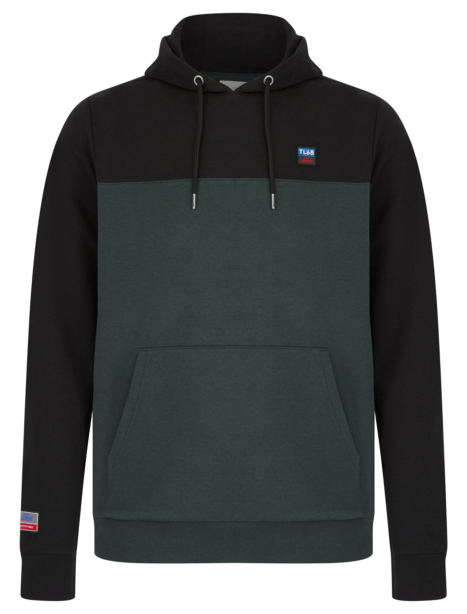 Hoodies / Sweatshirts Tremonti Colour-Block Brushback Fleece Pullover Hoodie in Jet Black / S - Tokyo Laundry