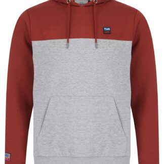 Hoodies / Sweatshirts Tremonti Colour-Block Brushback Fleece Pullover Hoodie in Spiced Apple / S - Tokyo Laundry