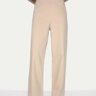 Jigsaw Pure Cotton High Waisted Straight Leg Jeans Oatmeal