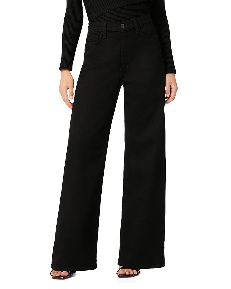 Joe's Jeans Petites The Mia High Rise Wide Leg Jeans in Black