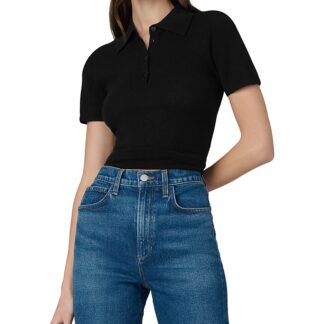 Joe's Jeans The Cashmere Short Sleeve Polo Sweater