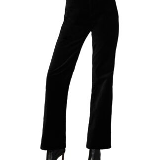 Joe's Jeans The Margot High Rise Straight Velveteen Jeans in Black