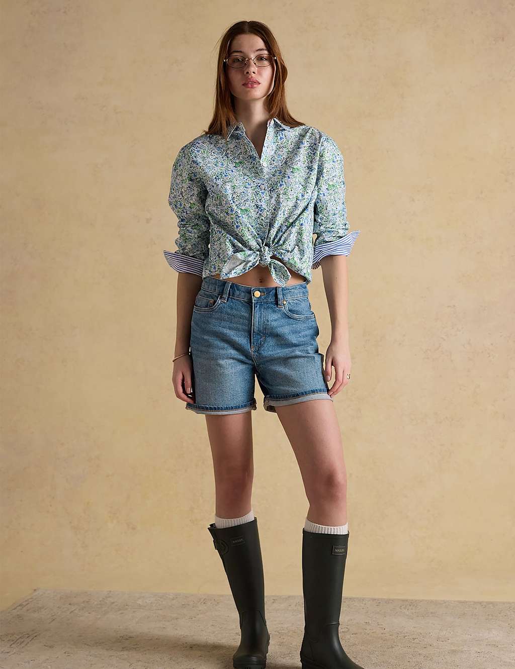 Joules Denim Shorts Blue Denim