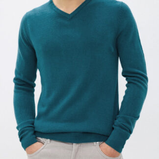 Jumpers Kasso Soft V Neck Jumper In Kingfisher Blue - Kensington Eastside / M - Tokyo Laundry