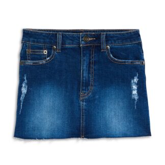 Katiejnyc Girls' Miami Distressed Denim Mini Skirt - Big Kid