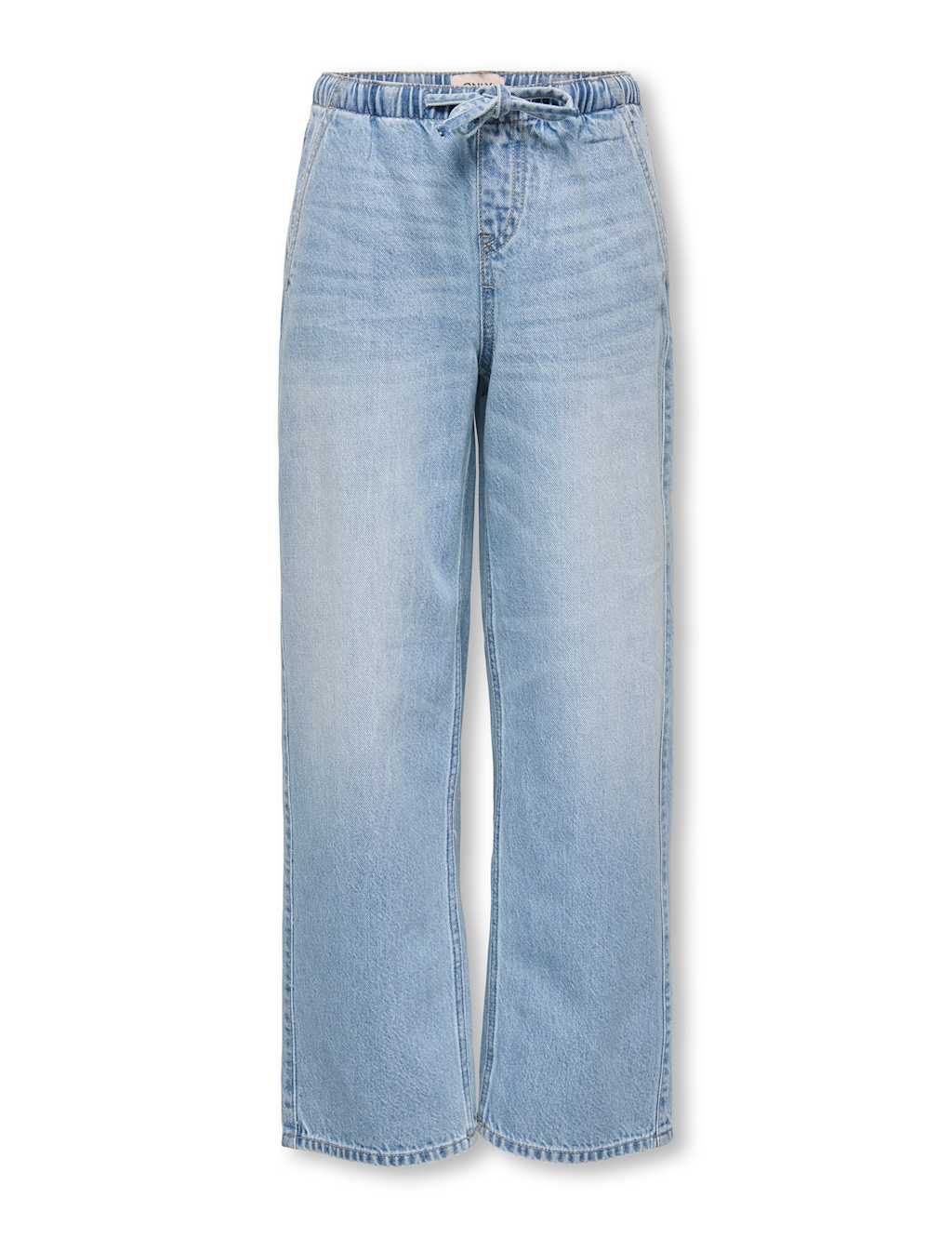 Kids Only Relaxed Denim Drawstring Jeans (8-14 Yrs) Light Blue