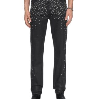 Ksubi Chitch Backstage Slim Fit Jeans in Black Metalik