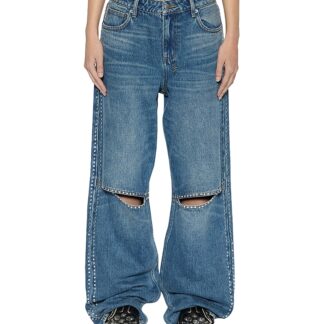 Ksubi High Rise Wide Leg Jeans in Denim