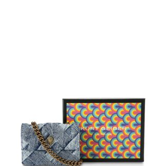 Kurt Geiger London Micro Kensington Denim Crossbody Bag
