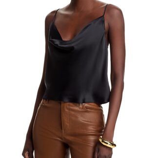 L'Agence Calista Silk Cowl Neck Camisole