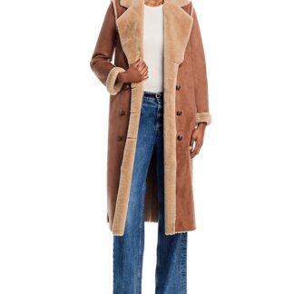 L'Agence Citron Faux Fur Maxi Coat