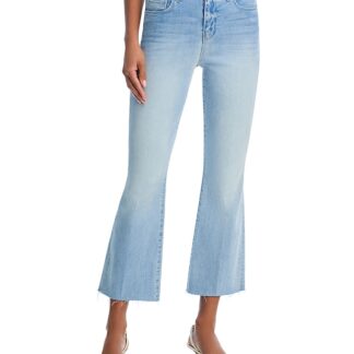 L'Agence Kendra High Rise Cropped Flare Jeans in Dorian