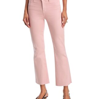 L'Agence Kendra High Rise Cropped Flared Jeans in Pale Rose