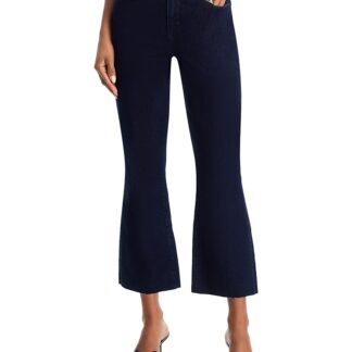 L'Agence Kendra Mid Rise Cropped Flare Jeans in Columbia