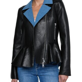 L'Agence Lyric Leather Biker Jacket