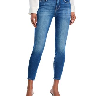 L'Agence Margot High Rise Cropped Skinny Ankle Jeans in Baja
