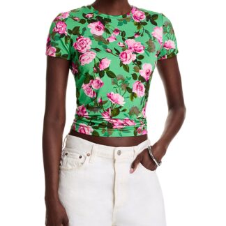 L'Agence Ressi Floral Crewneck Tee