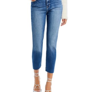 L'Agence Sada High Rise Cropped Slim Leg Jeans in Cambridge