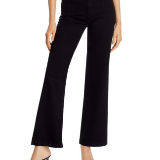 L'Agence Scottie High Rise Wide Leg Jeans in Black