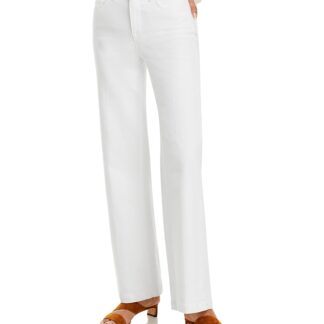 L'Agence Scottie High Rise Wide Leg Jeans in Blanc