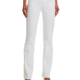 L'Agence Sneeki Straight Leg Jeans in Blanc