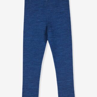 LEIKKI SOFT FINKID double-sided wool leggings for children denim blue