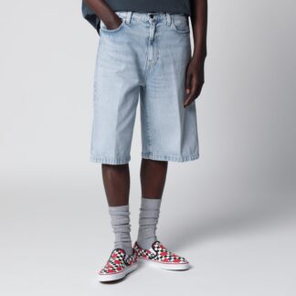 Langdon Short loose-fit cotton denim shorts in blue