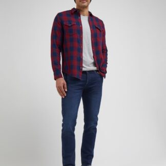 Lee Regular Fit Daren 5 Pocket Jeans Dark Blue Denim