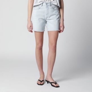 Light blue denim shorts