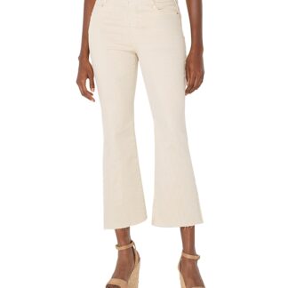 Liverpool Los Angeles Gia Glider Crop Flare Jeans in Cappuccino Stripe