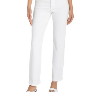 Liverpool Los Angeles Kennedy Mid Rise Straight Jeans in Bright White