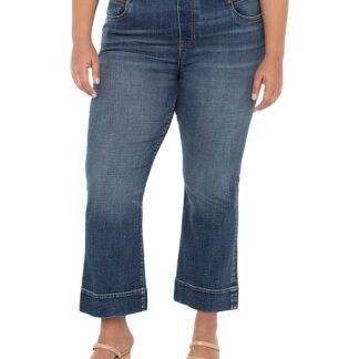 Liverpool Los Angeles Plus Gia High Rise Ankle Flared Jeans in Amana