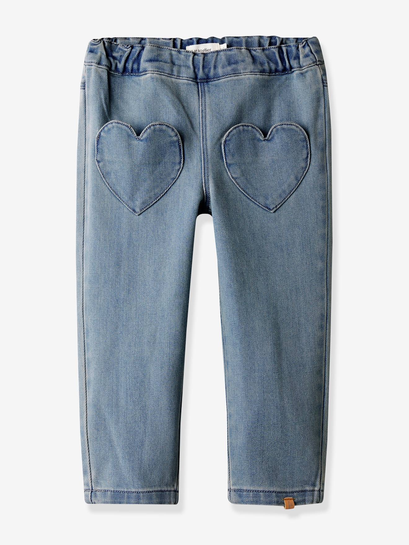 Loose-fit jeans for girls by LIL'ATELIER denim blue
