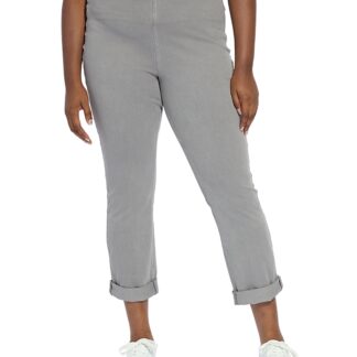 Lysse Plus Pull-On Boyfriend Jeans in Mid Wash