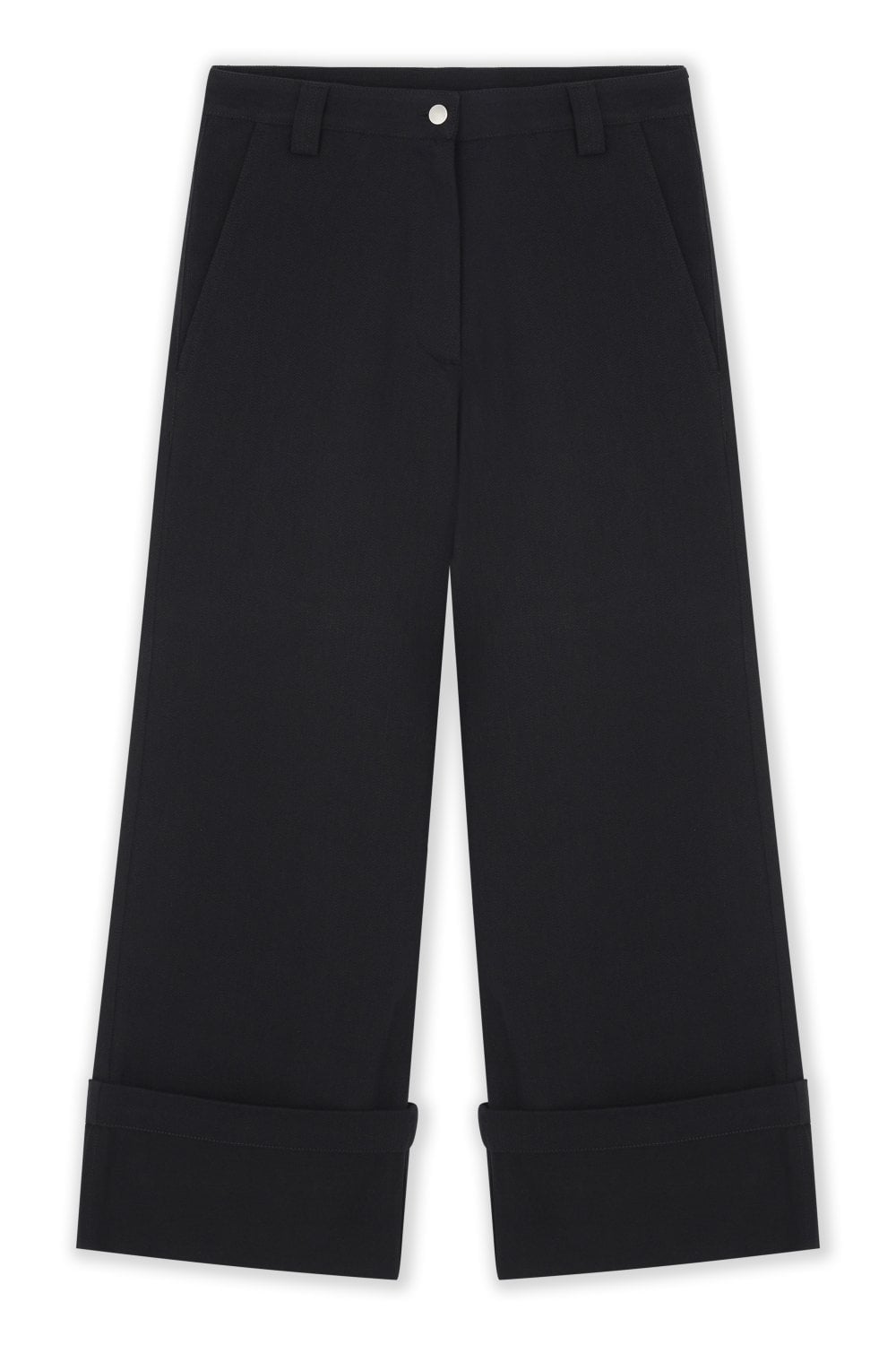 MONCLER GENIUS WOMENS CROP TROUSERS Size: 42, colour: BLACK