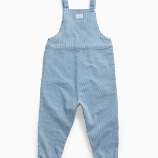 MORI Denim Striped Dungarees (3 Mths - 4 Yrs) Blue