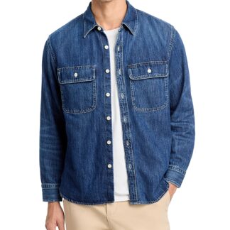 Madewell Long Sleeve Denim Button Front Shirt