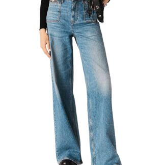 Maje High Rise Jeans in Blue
