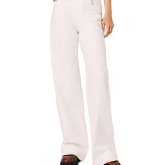 Maje High Waisted Wide Leg Jeans