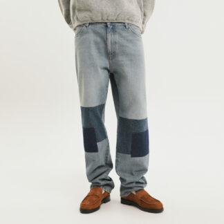 Malin denim pants with patches