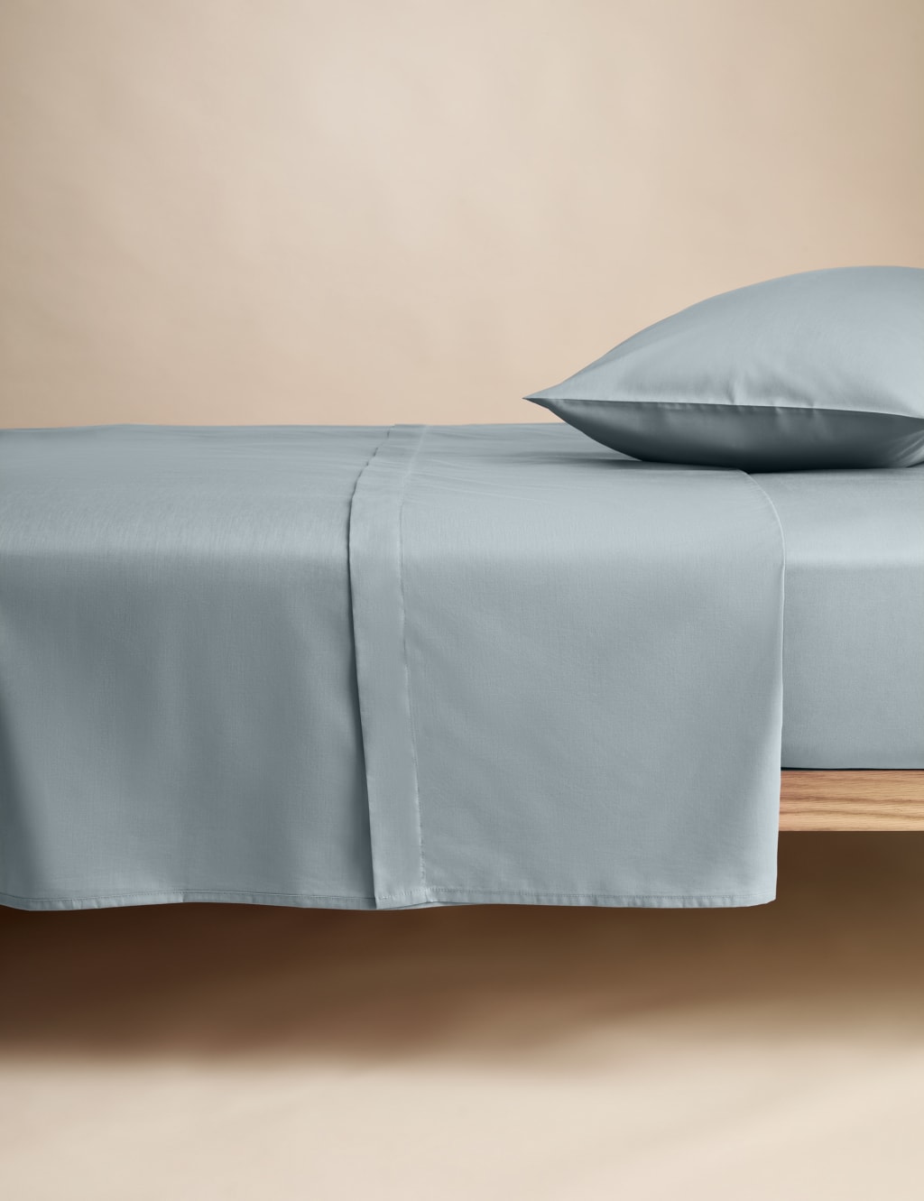 M&S Cotton Rich Flat Sheet Denim