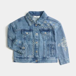 M&S Denim Cross Stitch Jacket (2-10 Yrs) Denim