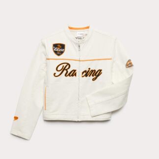 M&S Denim McLaren™ Racing Jacket (6-16 Yrs) Ecru Mix