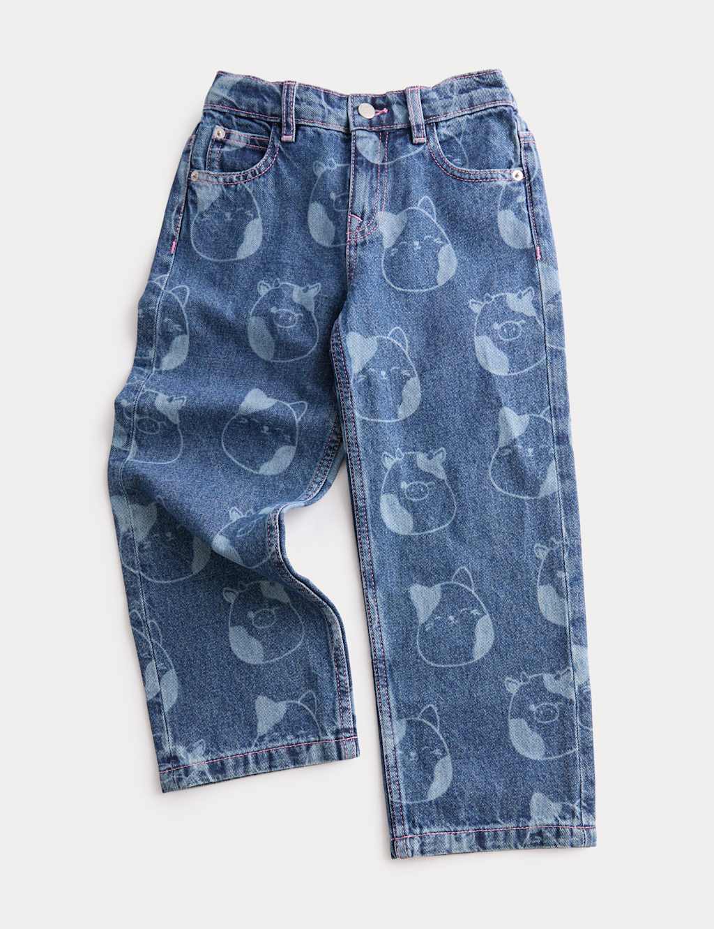 M&S Denim Squishmallows™ Jeans (2-10 Yrs) Denim