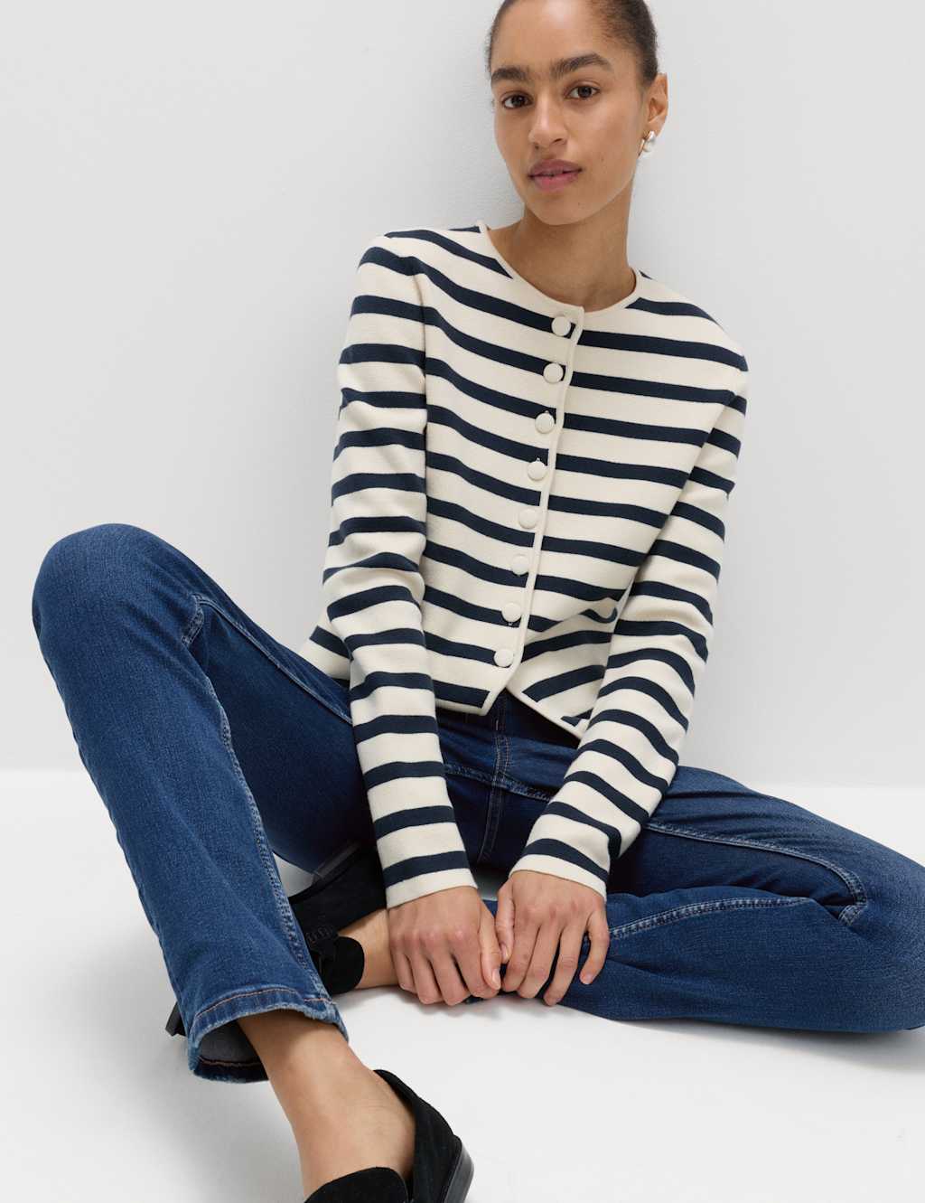 M&S Lily Slim Fit Jeans Med Blue Denim