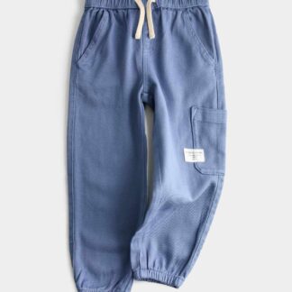 M&S Relaxed Denim Cargo Jeans (2-8 Yrs) Slate Blue