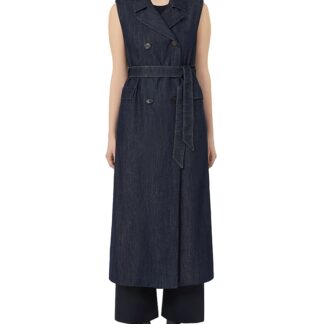 Max Mara Greta Ultramarine Denim Waistcoat Dress