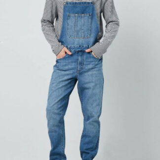 Men's Denim Jumpsuits Overall Jeans Workwear Cargo Pants