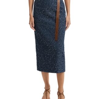 Michael Michael Kors Tweed Sequin Denim Skirt